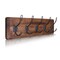 HBCY Creations Rustic Coat Rack with Hooks -Wall Mount Coat Rack - Solid Pine Wood Entryway Hanger - Farmhouse Coat Rack for Kitchen, Bedroom
